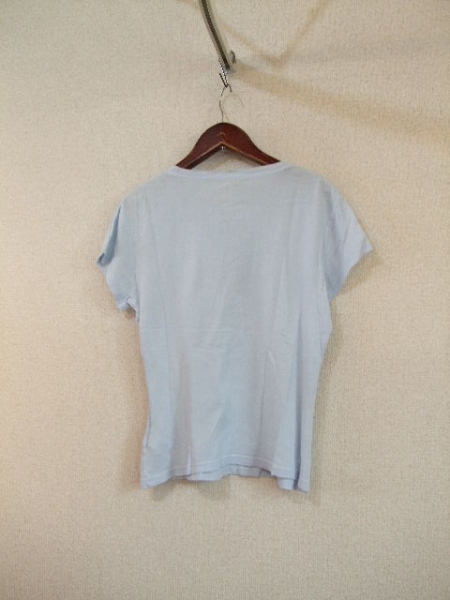 tommyjeans水色プリントTシャツ（USED）62215②