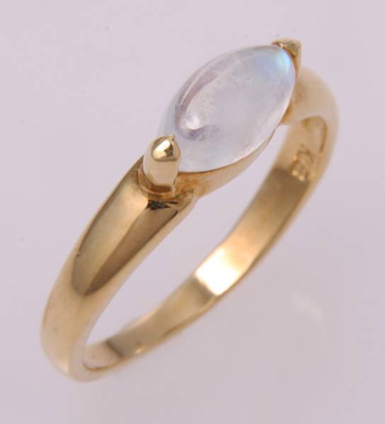 K18 made moonstone ring 7 number #ke-7675