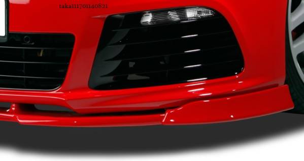 VW ゴルフ6 Rライン フロント リップ スポイラー エアロ/ スプリッター バンパーリップ ディフューザー_画像3