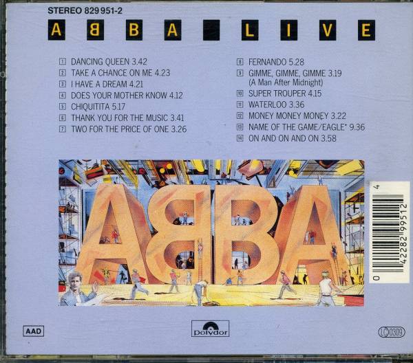 仏盤　ABBA　アバ　LIVE_画像2