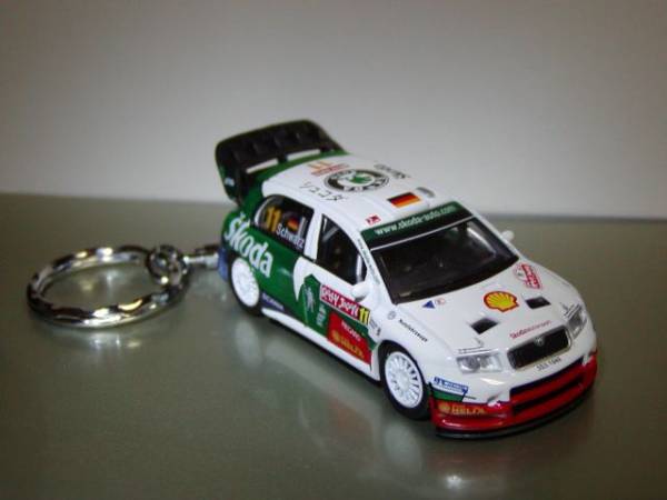 # prompt decision # key holder #SKODA FABIA WRC05#shuwarutsu#shukoda# die-cast model # accessory # key chain #