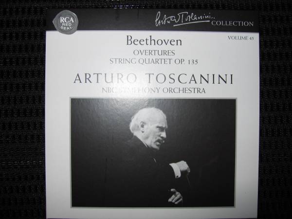 ベートーヴェン：序曲集、弦楽四重奏曲第16番より　トスカニーニ