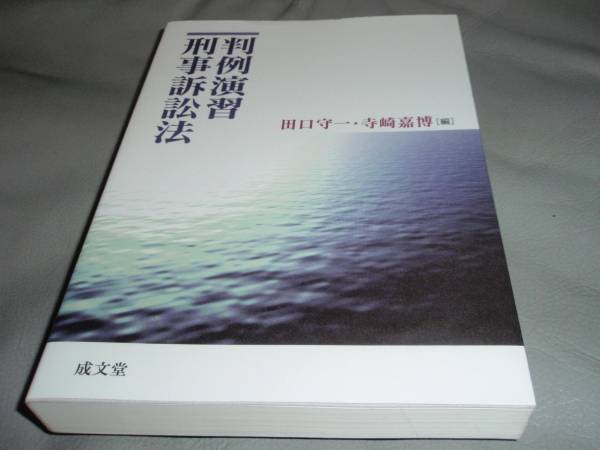 ★判例 演習 刑事訴訟法★田口 守一★寺崎 嘉博★成文堂★_画像1