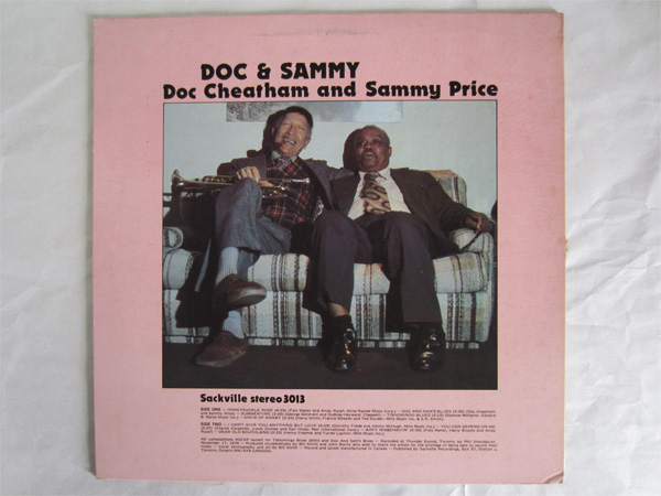 ドク?チーサム & サミー?プライス＜doc & sammy＞ 輸入盤LP