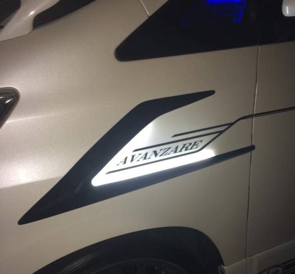 [AVANZARE] 20 Vellfire предыдущий период | поздняя версия * муляж крыло канал обвес | оригинальный черный покрашен 