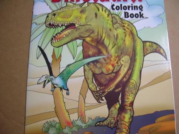 即■洋書『大人の塗り絵・恐竜』〒148円_画像1