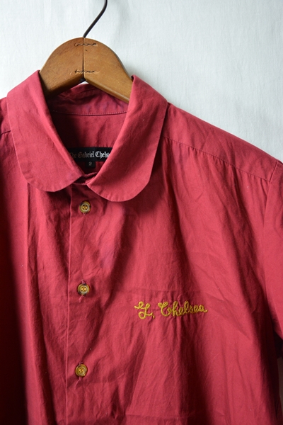 ガブリエルチェルシー 半袖 刺繍 シャツ 2 / チェーンステッチ ボーリングシャツ　+_画像3