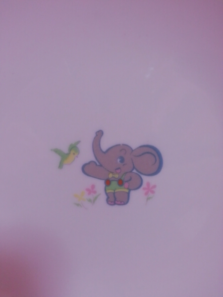 レトロ　ぞうさん　ゾウさん　象　お皿　プレート　食器　セット_画像2