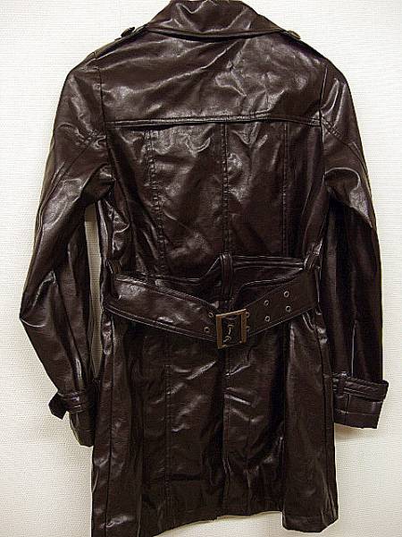 ◆美シルエット◆Dosch◆フェイクレザートレンチコート◆