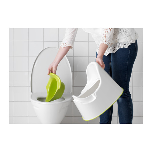 ☆ IKEA イケア ☆ LOCKIG ロッキグ おまる,子供トイレ 緑 / 白 ＜長さ: 36 cm 高さ: 28 cm / 28 cm＞ u ☆ 送料 710円～ 2ｈ