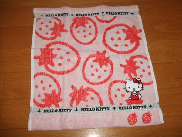  Kitty * hand towel * strawberry * strawberry * regular goods * new goods 