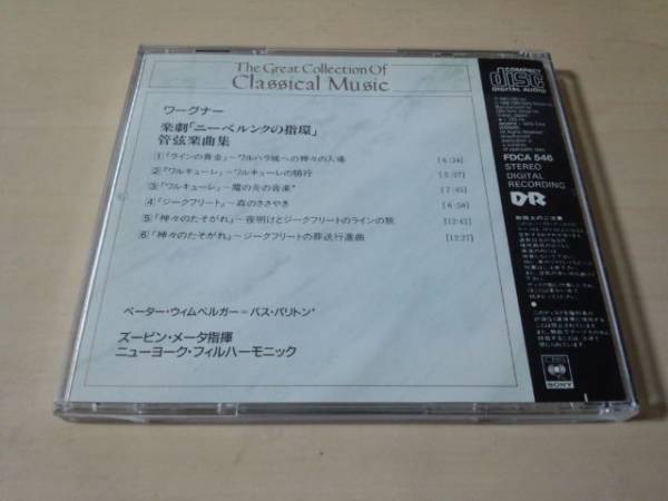 CD「ワーグナー：「ニーベルンクの指環」管弦楽曲集 メータ」★