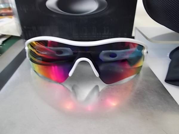OakleyオークリーRadarPath 09-768 サングラスWhite×RedIridium OakleyオークリーRadarPath 09-768 サングラスWhite×RedIridium