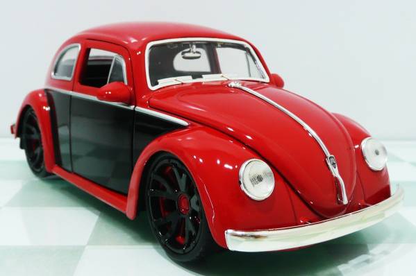 ■JADA TOYS 1/24 1959 VW BEETLE RED■フォルクスワーゲン ビートル の画像1