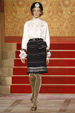 ★０９Ａシャネル CHANEL Paris-Moscou 豪華ニットスカート38