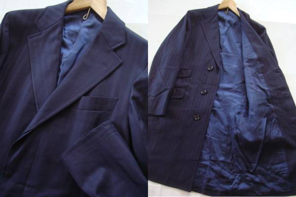 District navy Chesterfield coat sizeS dist likto long coat men's 