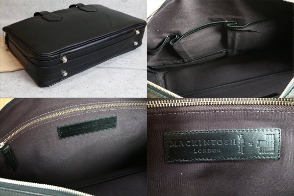  новый товар MACKINTOSH LONDON+ Bill янтарь g натуральная кожа портфель чёрный 2/ обычная цена 10.5 десять тысяч иен / Macintosh London /BILL AMBERG