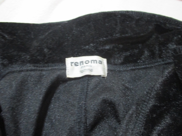 即決！未使用●renoma レノマ●ベロア黒のシャツ_画像3