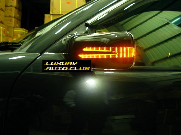 ベンツ Cクラス W202 塗装済 現行LEDドアミラーカバー AMG サイドミラ－ 交換タイプ スポイラ－ ウイング エアロ 外装カスタム_画像1