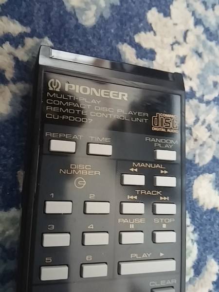 Pioneer リモコン CU-PD007 ( CDチェンジャー PD-M50 用)』_画像2