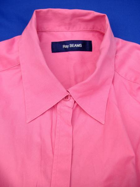 Ray BEAMS Beams cotton shirt pink 