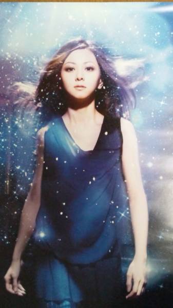 神秘的!倉木麻衣Live Tour 2012 OVER THE RAINBOW女神ポスター白黒青プラネット宇宙planet女神降臨☆