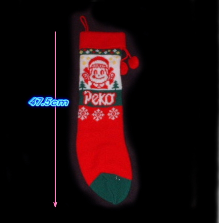 ☆不二家☆ペコちゃん☆クリスマス☆毛纟の靴下 55