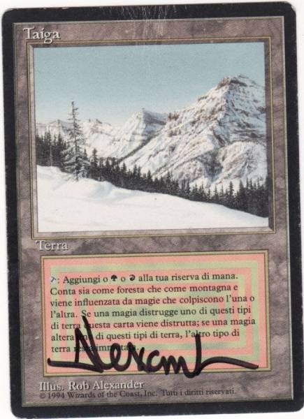 Yahoo!オークション - MTG RV Taiga(黒枠伊語 サイン) その3 Yahoo!オークション - MTG RV Taiga(黒枠伊語 サイン) その3