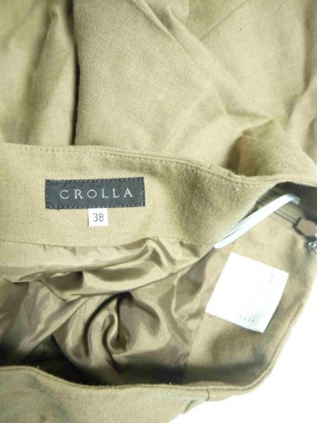 クローラ CROLLA スカート 38 ウール混 ストレッチ A27-75