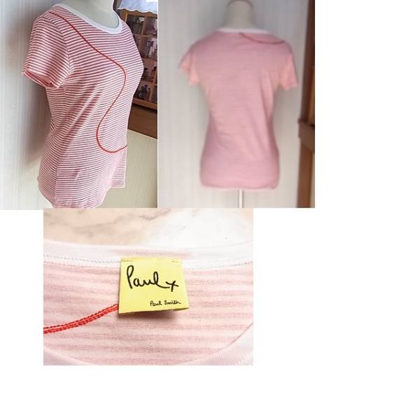 PaulSmithポールスミス?トイプードルアップリケボーダーTシャツ