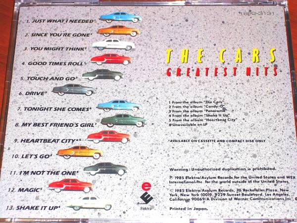 ●SynthPop●The Cars●“Greatest Hits”●Ric Ocasek_画像3