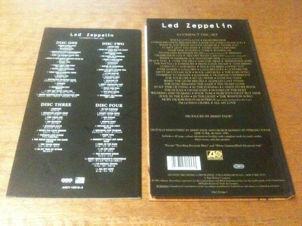 【超稀少＊国内 美麗 4CD-Long-Box】Led Zeppelin『4 Compact Disc Set』★美品★_画像3