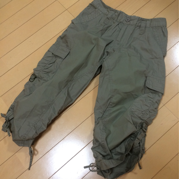  new goods * comb . comb . half edge height pants * waist rubber * khaki 64~70