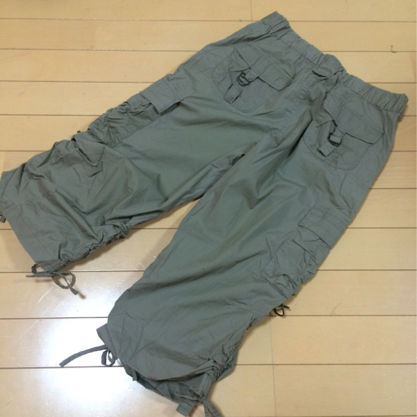  new goods * comb . comb . half edge height pants * waist rubber * khaki 64~70