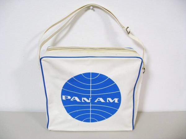 1960 годы б/у хлеб nam сумка (Pan Am) квадратный белый цвет ( женский ) #263