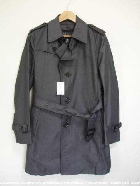 新品 BURBERRY BLACK LABEL トレンチコート ライナー付 M グレー_画像1