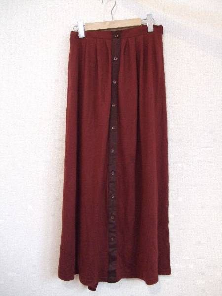 dazzlin moi Dazzlin темно-красный длинная юбка (USED)N41213)