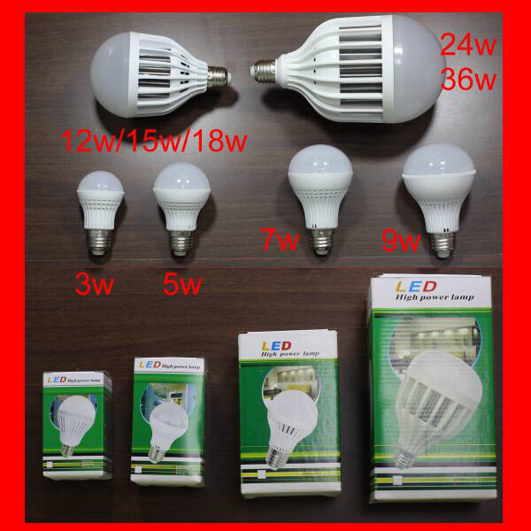 LED電球 700lm超 55w相当 温白3000K～3500K 7w e26 AC85-265v_画像1