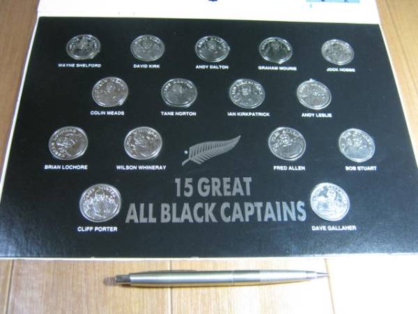ラグビー メダル15個■ 15 GREAT ALL BLACK CAPTAINS ■オールブラックス 歴代キャプテン 記念メダル_画像1