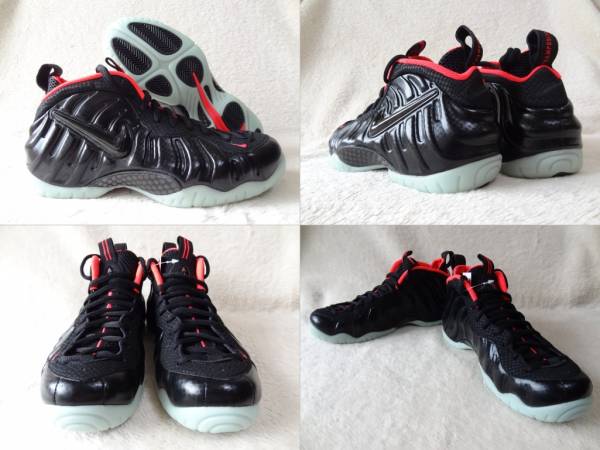 国内正規 NIKE AIR FOAMPOSITE PRO PRM YEEZY COLOR US9 27cm 新品 エアフォームポジット 黒ピンク_画像2