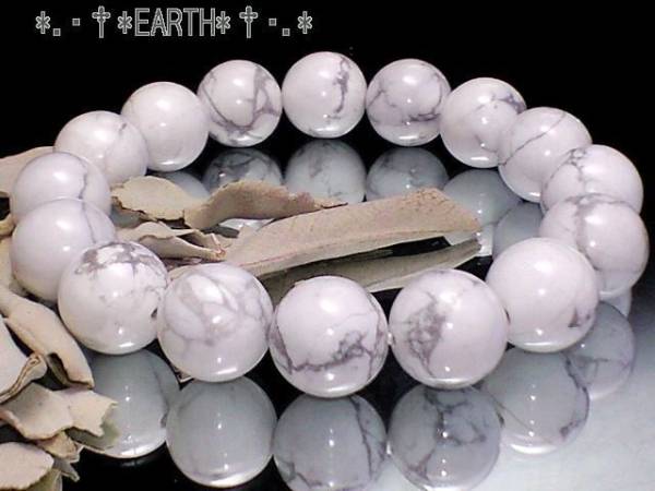 ハウライト数珠AAAハウ石　数珠 14ミリ天然石　S~Lサイズ　送料無料　匿名発送_画像1