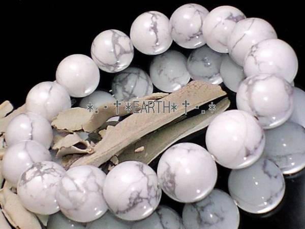 ハウライト数珠AAAハウ石　数珠 14ミリ天然石　S~Lサイズ　送料無料　匿名発送_画像2