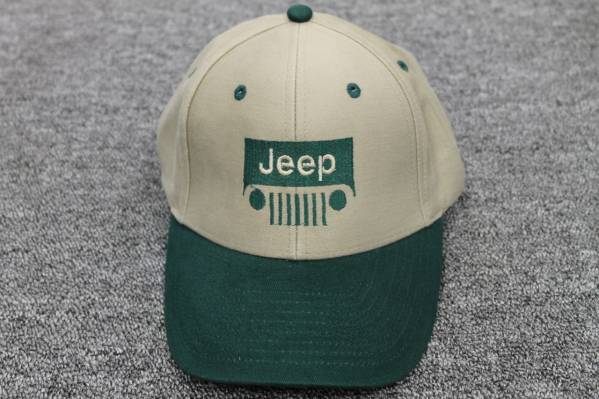 ジープ チェロキー KJ 帽子 グリーン/ベージュ 新品 クライスラーメーカーライセンス品 USA輸入品 絶版 JEEP CHEROKEE KJ_画像1