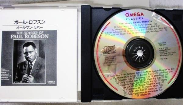 CD　ポールロブスン PAUL ROBESON/オールマンリバー_画像3