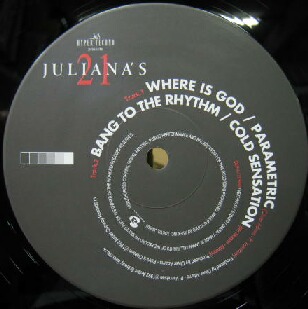 $ HYPER TECHNO presents JULIANA'S 21 / WHERE IS GOD (VEJT-89116) GROOVE TO MOVE / CHANNEL X * BANG TO THE RHYTHM * MNO (4曲入) Y15_画像1