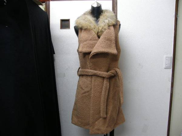 #28 サン?フェルメール TRUST CLUB 新品 フォックス コート サイズL 即決：大きいサイズ