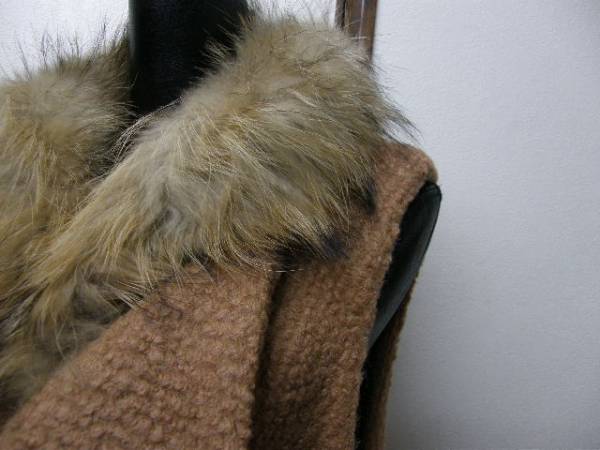 #28 サン?フェルメール TRUST CLUB 新品 フォックス コート サイズL 即決：大きいサイズ