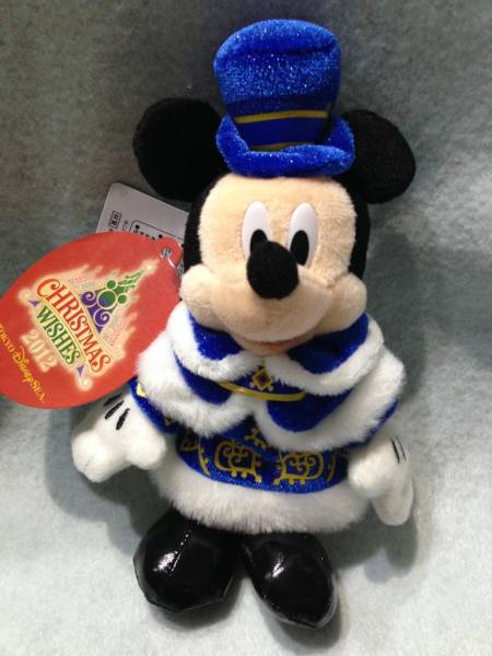 東京ディズニーシー　クリスマス2012　ミッキーマウス　ぬいぐるみバッジ　新品_画像1