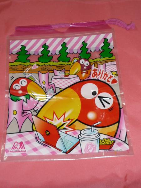 激レア！森永チョコボール キョロちゃん ビニールきんちゃく袋☆