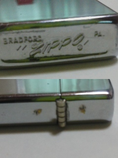 ZIPPO ヴィンテージ 1979年 PROCESS 187inc 赤 数字? 企業もの_ボトム刻印・ヒンジなど。お見逃しなく♪